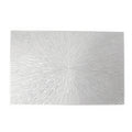 Anna-Kaci 4-Piece Rectangular Woven Rattan Placemat with Radiating Sunburst Design