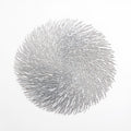Anna-Kaci 4-Piece Round Spiral Woven Placemat with Textured Swirl Design