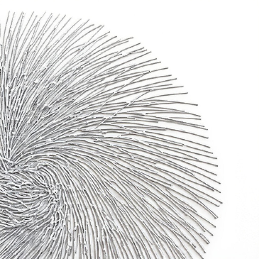 Anna-Kaci 4-Piece Round Spiral Woven Placemat with Textured Swirl Design