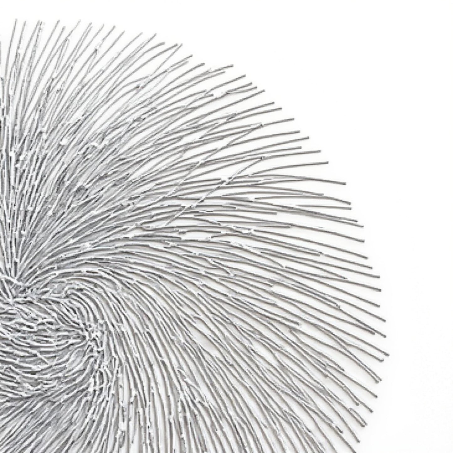 Anna-Kaci 4-Piece Round Spiral Woven Placemat with Textured Swirl Design