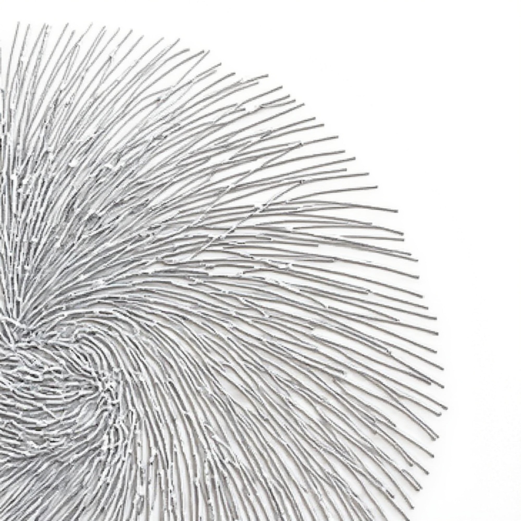 Anna-Kaci 4-Piece Round Spiral Woven Placemat with Textured Swirl Design