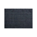 Anna-Kaci 2-Piece Rectangular Woven Placemat with Subtle Horizontal Stripe Texture