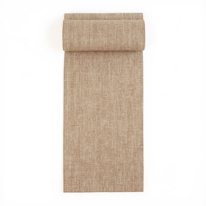 Anna-Kaci Solid Woven Table Runner with Textured Linen-Look Finish