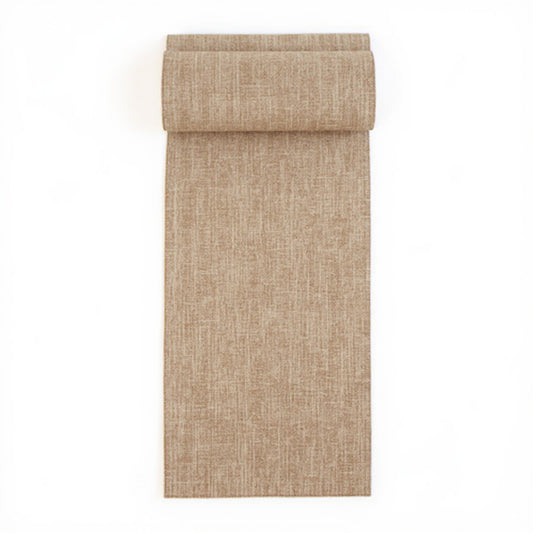 Anna-Kaci Solid Woven Table Runner with Textured Linen-Look Finish