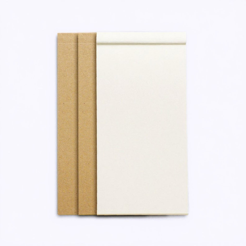 Anna-Kaci 10-Piece Minimalist Notepad Set with Kraft Covers and Tear-Off Pages 50 Pages 5.5x2.7in