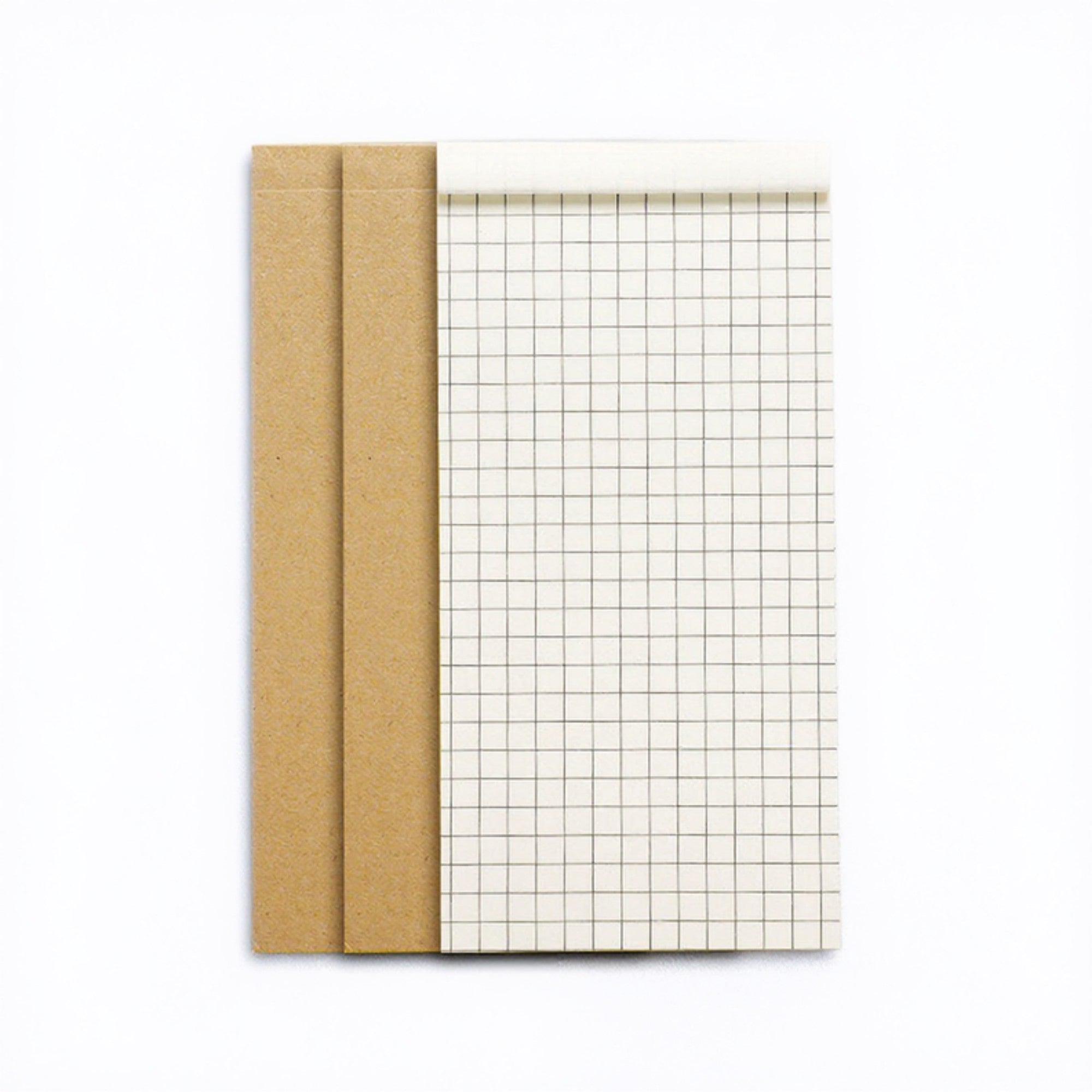 Anna-Kaci 10-Piece Minimalist Notepad Set with Kraft Covers and Tear-Off Pages 50 Pages 5.5x2.7in