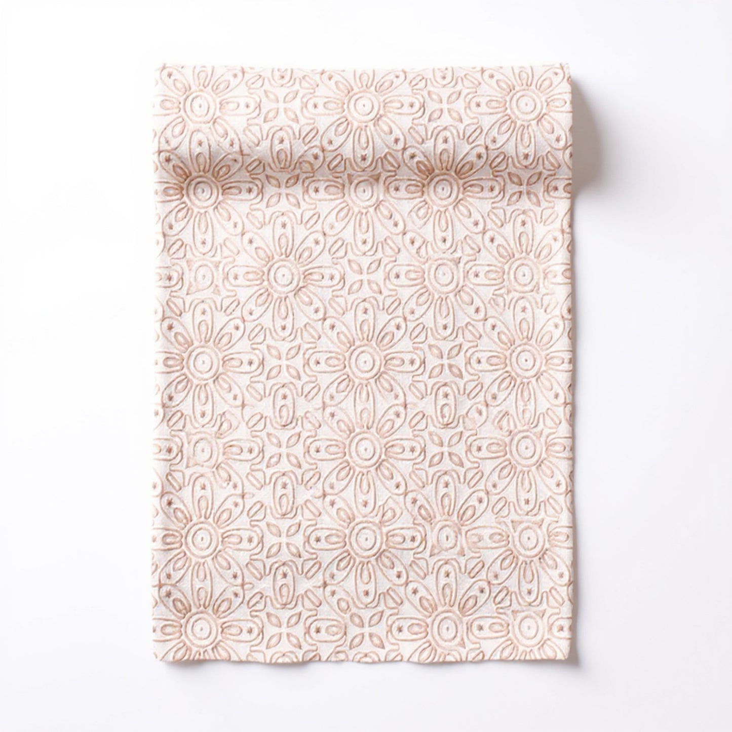Anna-Kaci Floral Embroidered Table Runner with Intricate Pattern Detailing 13.5x47in