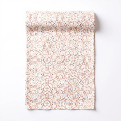 Anna-Kaci Floral Embroidered Table Runner with Intricate Pattern Detailing 13.5x47in