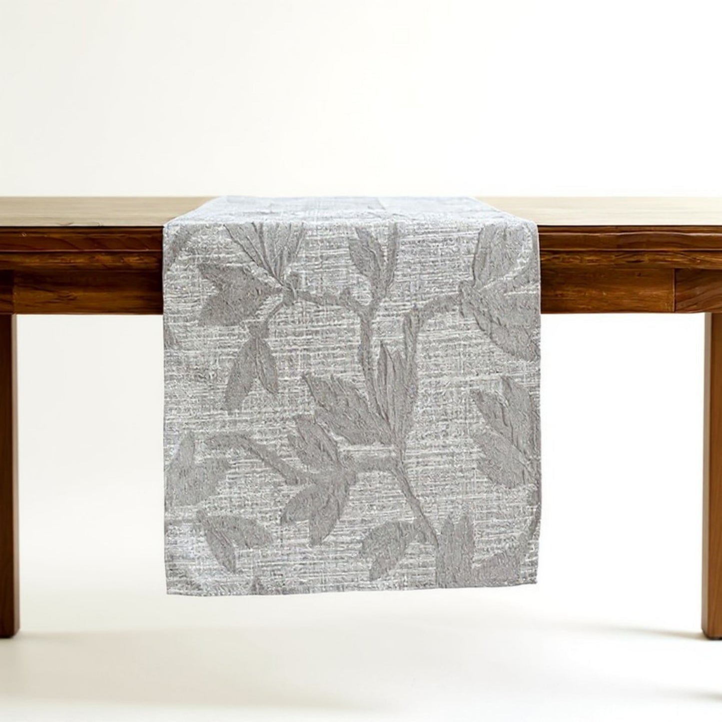 Anna-Kaci Floral Embroidered Table Runner with Intricate Pattern Detailing 13.5x47in