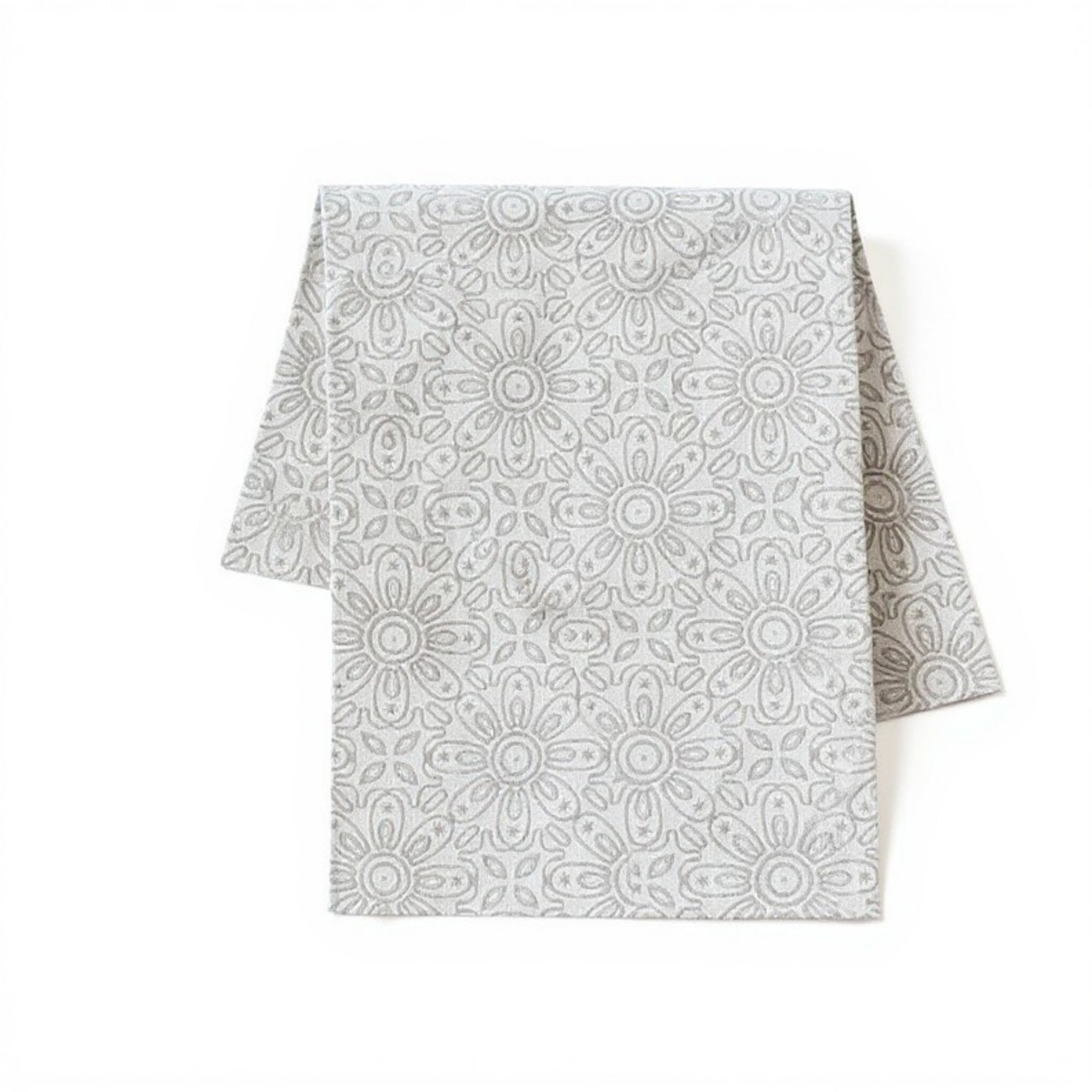 Anna-Kaci Floral Embroidered Table Runner with Intricate Pattern Detailing 13.5x47in