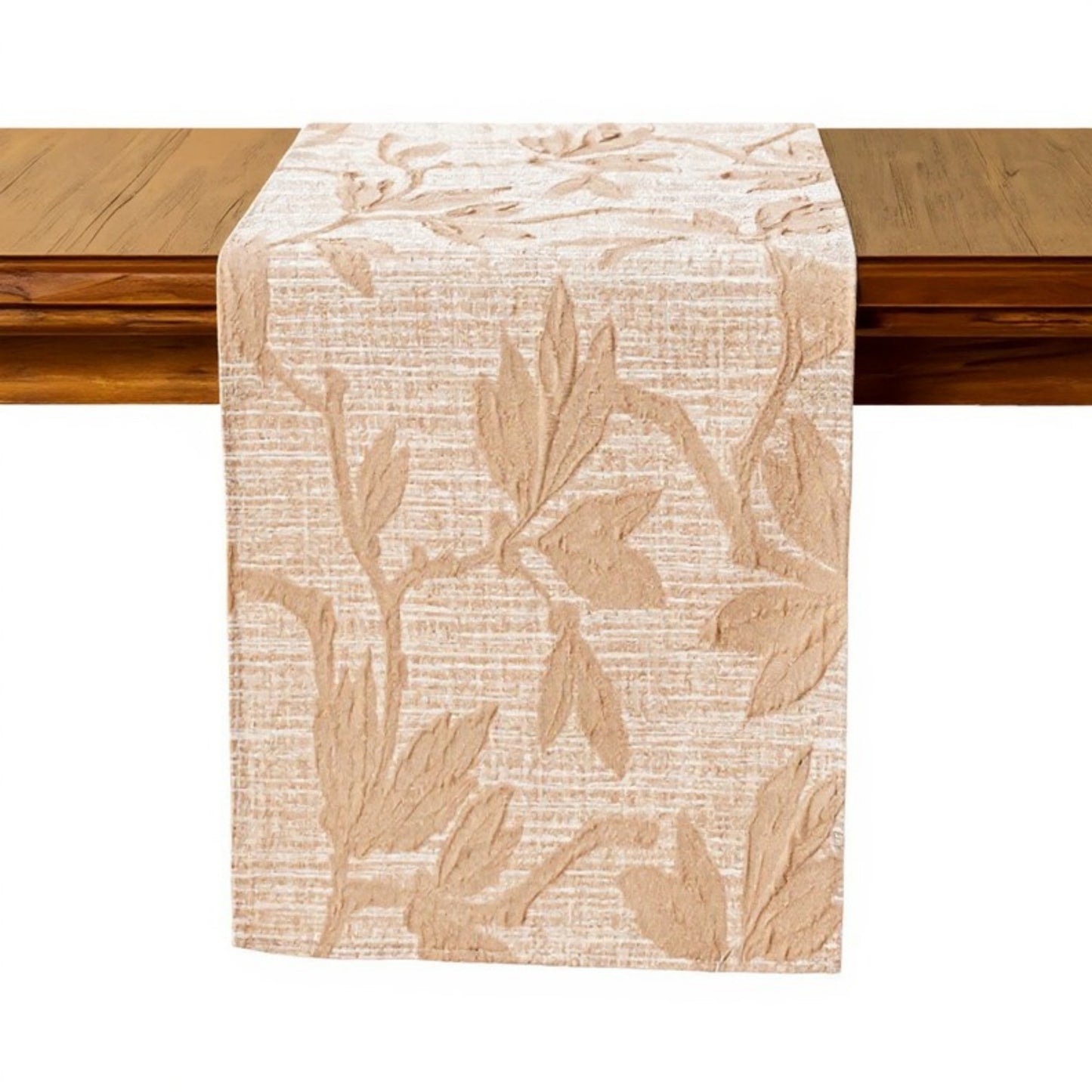 Anna-Kaci Floral Embroidered Table Runner with Intricate Pattern Detailing 13.5x47in