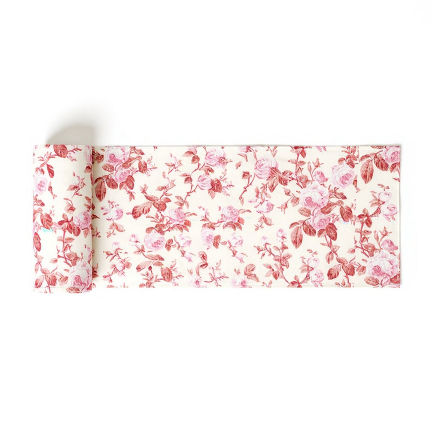 Anna-Kaci Vintage Floral Print Table Runner with Classic Woven Detailing