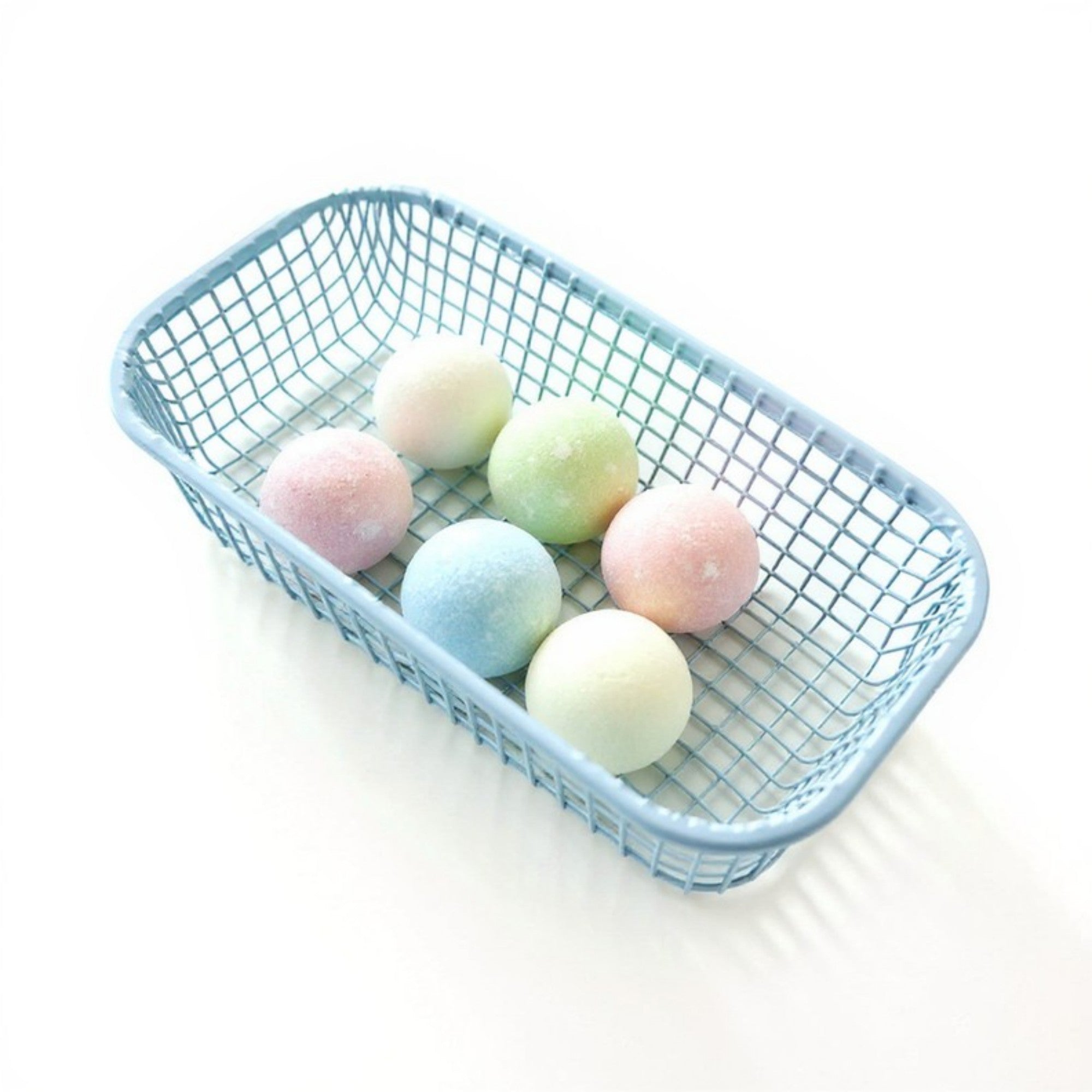 Anna-Kaci 2-Piece Rectangular Mesh Storage Basket Set with Open Grid Design 6x4x2in
