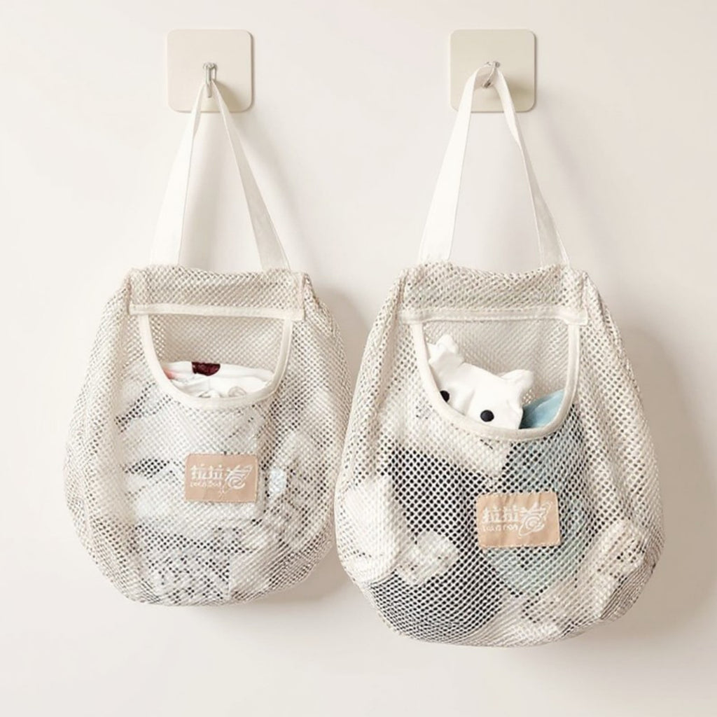 Anna-Kaci 3-Piece Mesh Laundry Bags with Reinforced Handles and Breathable Design 12x11in