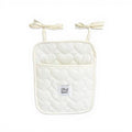 Anna-Kaci Quilted Heart Pattern Hanging Storage Pouch with Bow Tie Straps