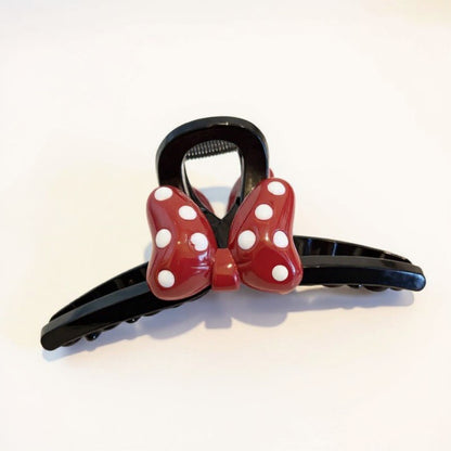 Anna-Kaci Bow Hair Claw Clip with Polka Dot Design and Strong Grip 6in