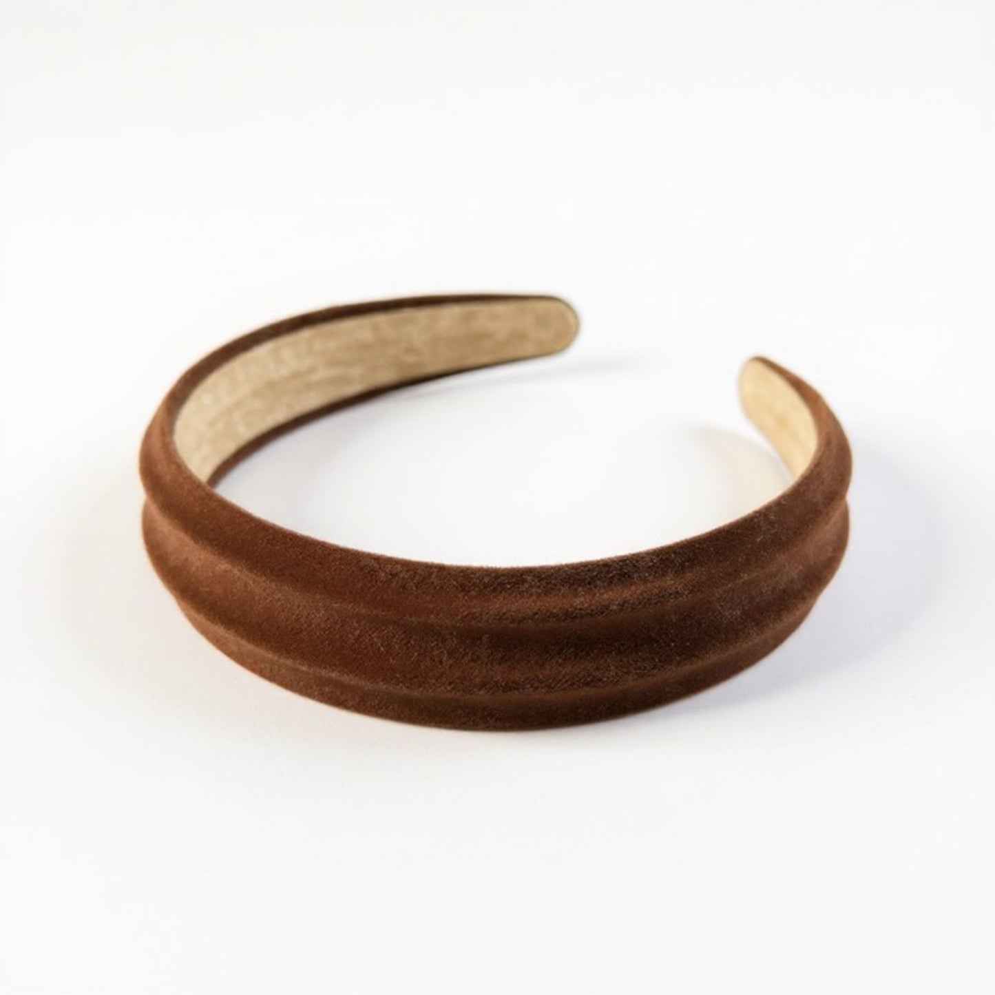 Anna-Kaci Textured Fabric Headband with Oversized Acrylic Ring Accent 6.3x4.7x1.2in