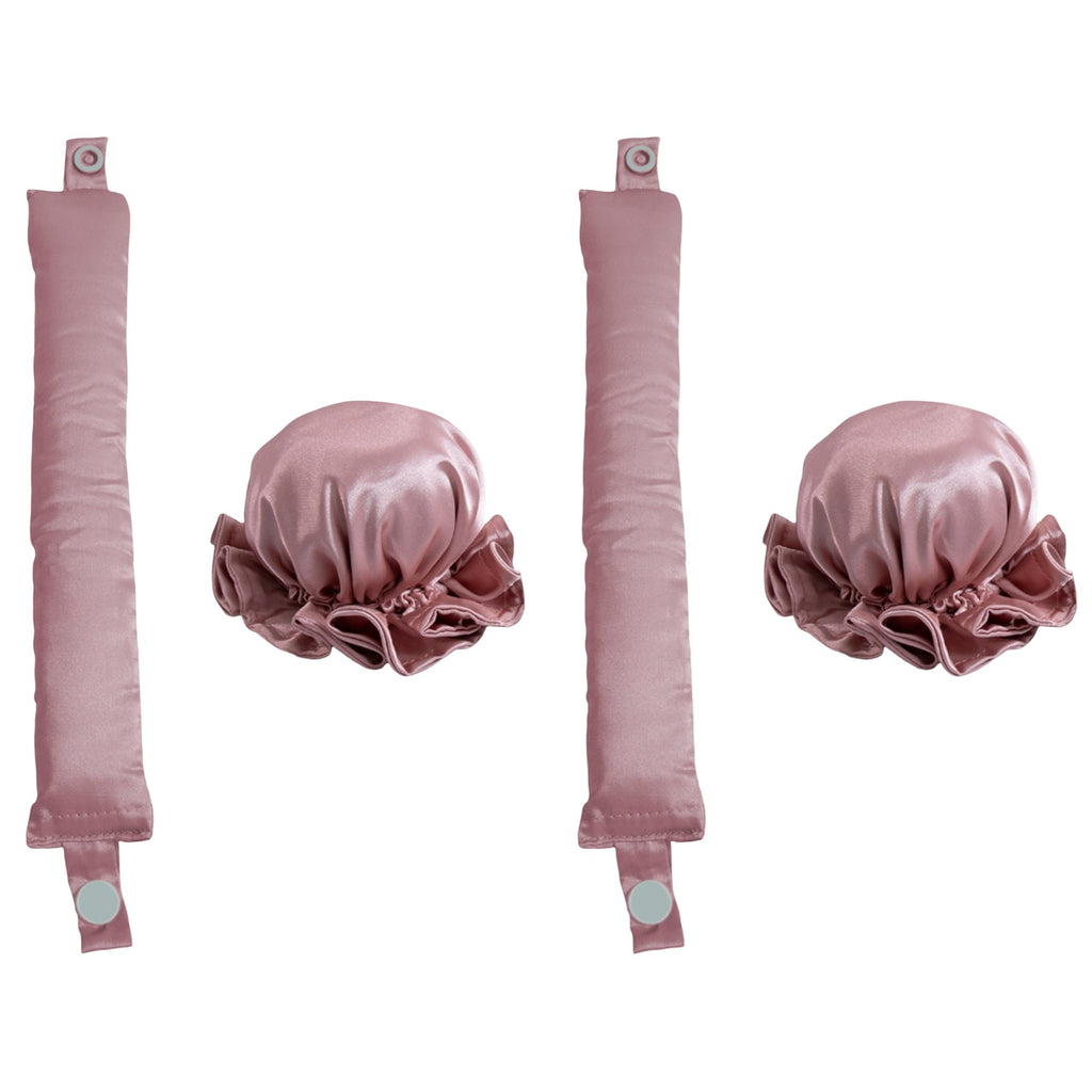 Anna-Kaci 2pcs Heatless Curling Set with Hair Wrap and Elastic Bonnet Cap