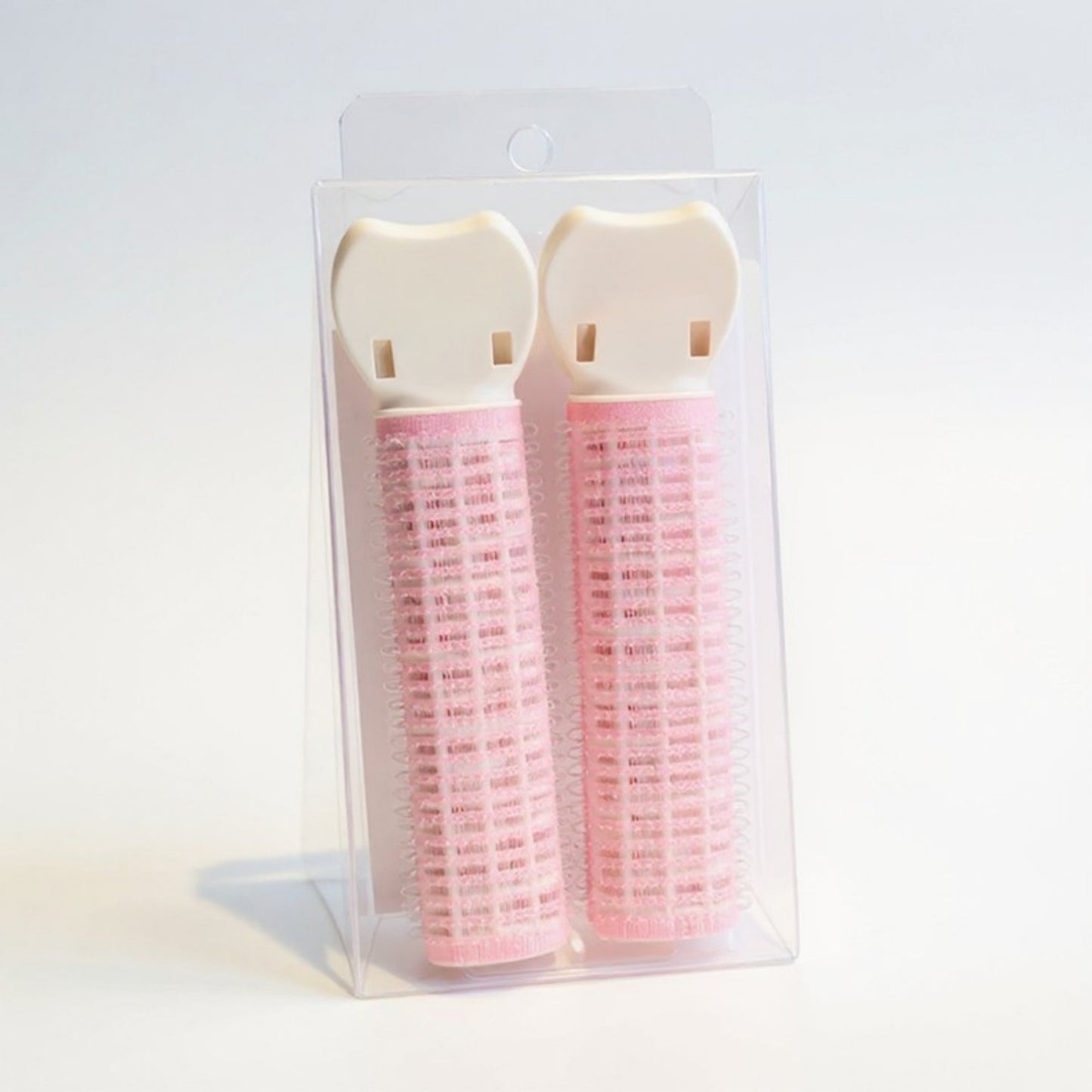 Anna-Kaci Set of 2 Self-Grip Hair Rollers with Secure Clip Top for Volume and Styling 4x1.5in