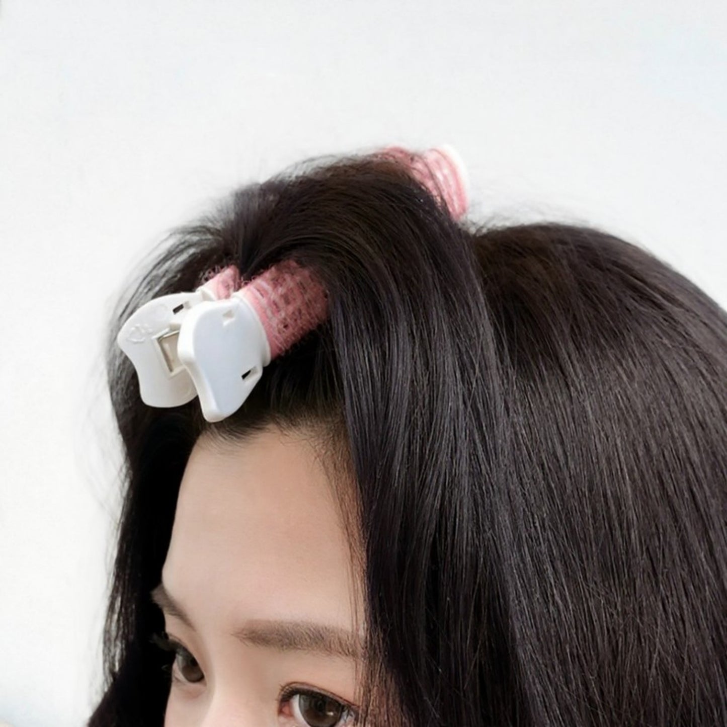 Anna-Kaci Set of 2 Self-Grip Hair Rollers with Secure Clip Top for Volume and Styling 4x1.5in