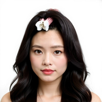 Anna-Kaci Set of 2 Self-Grip Hair Rollers with Secure Clip Top for Volume and Styling 4x1.5in