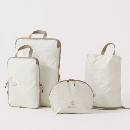 Anna-Kaci 4-Piece Travel Packing Cube Set with Handles and Zip Closures for Organized Luggage Storage