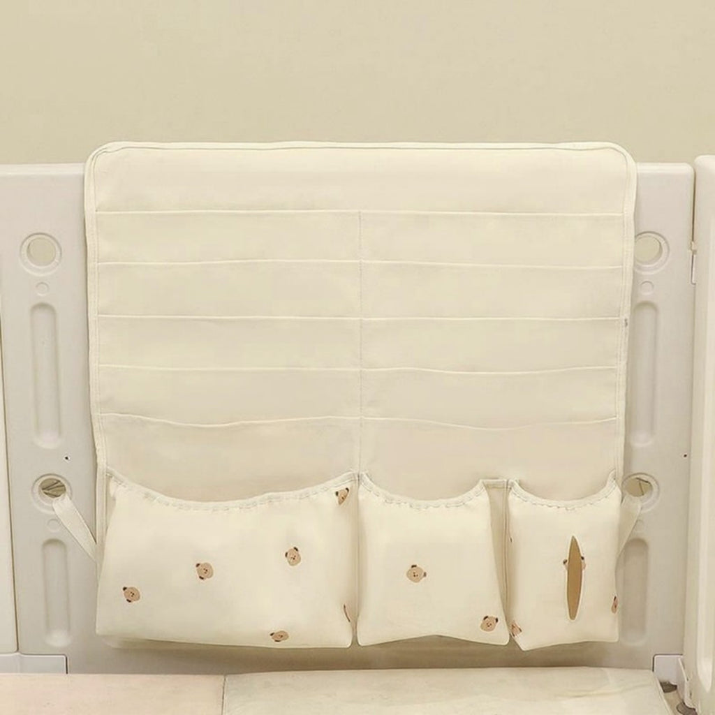 Anna-Kaci Hanging Organizer with Multi-Pocket Storage and Cute Pattern Accents 11x10in