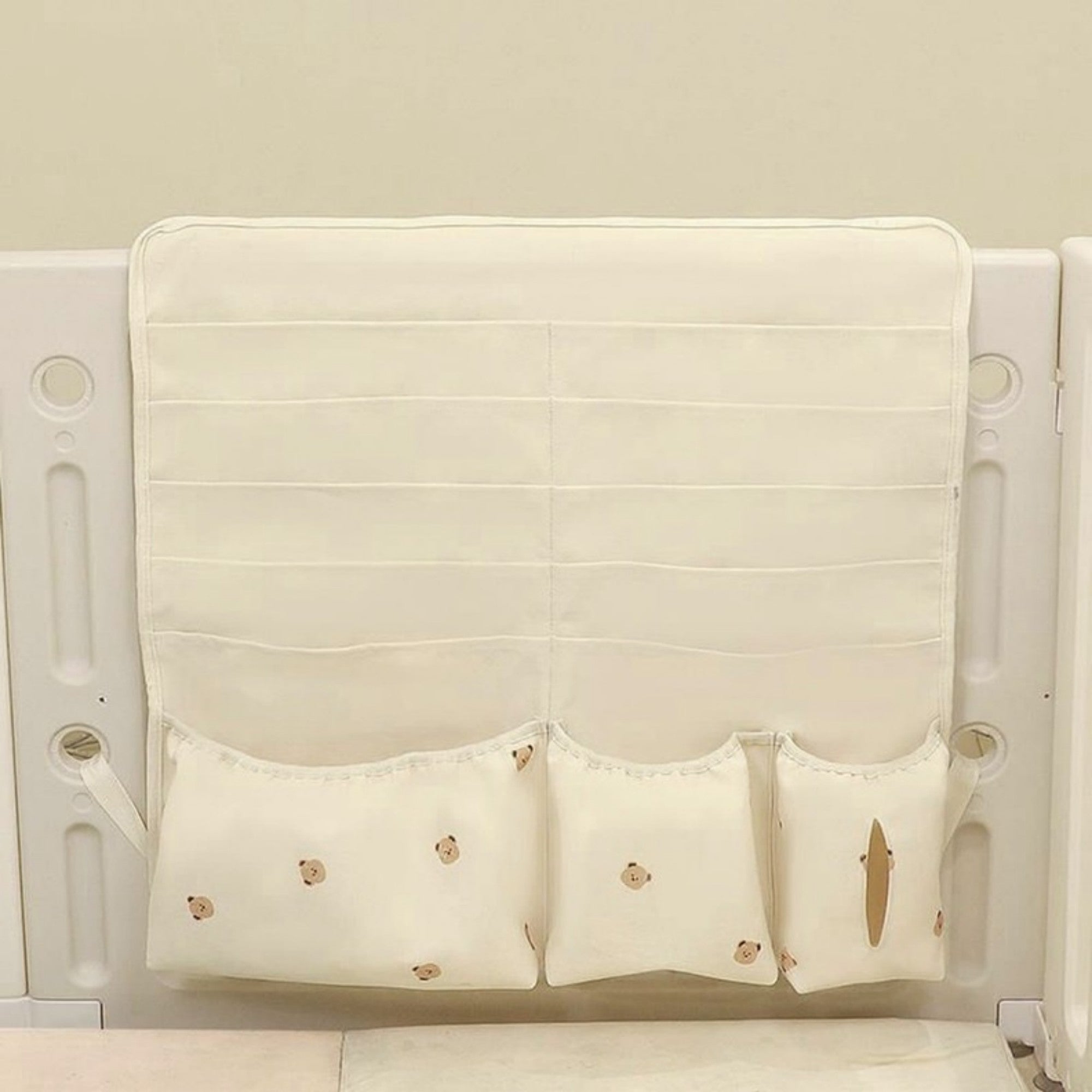 Anna-Kaci Hanging Organizer with Multi-Pocket Storage and Cute Pattern Accents 11x10in