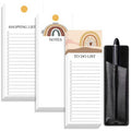 Anna-Kaci 4-Piece Boho Rainbow Notepad and Pen Set with Shopping List, Notes, and To-Do List Pads 1.2x3.3in