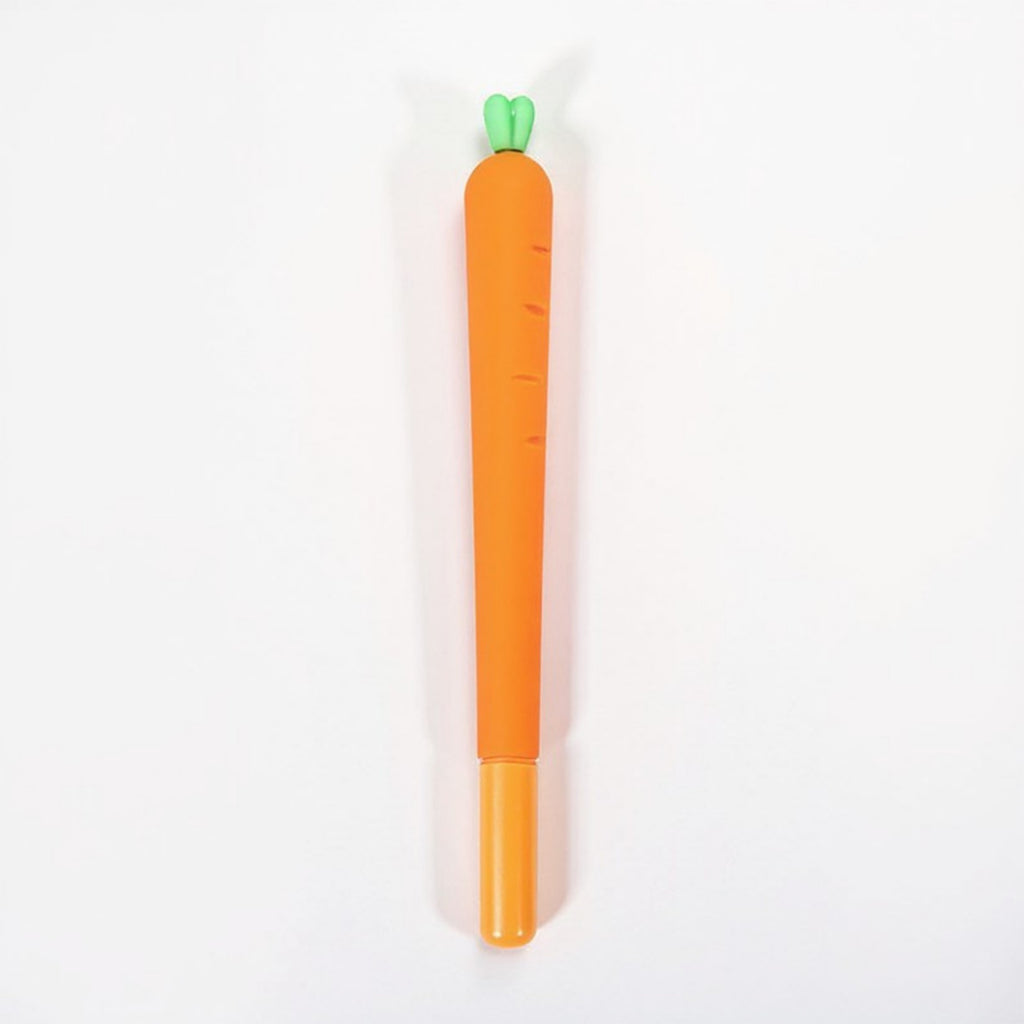 Anna-Kaci 6-Piece Carrot Shaped Gel Ink Pen Set with Fun Novelty Design 0.5mm/6
