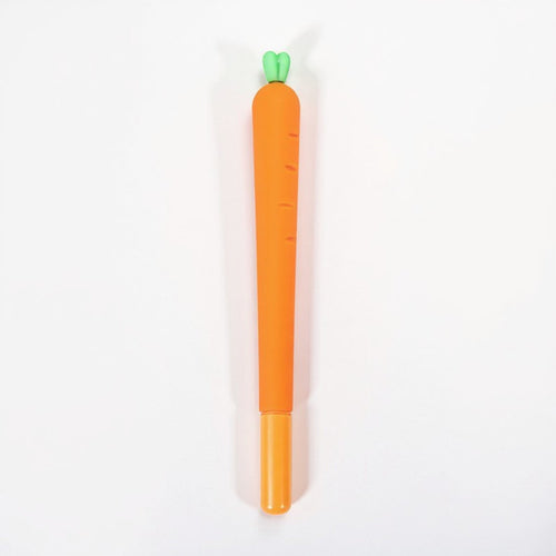 Anna-Kaci 6-Piece Carrot Shaped Gel Ink Pen Set with Fun Novelty Design 0.5mm/6