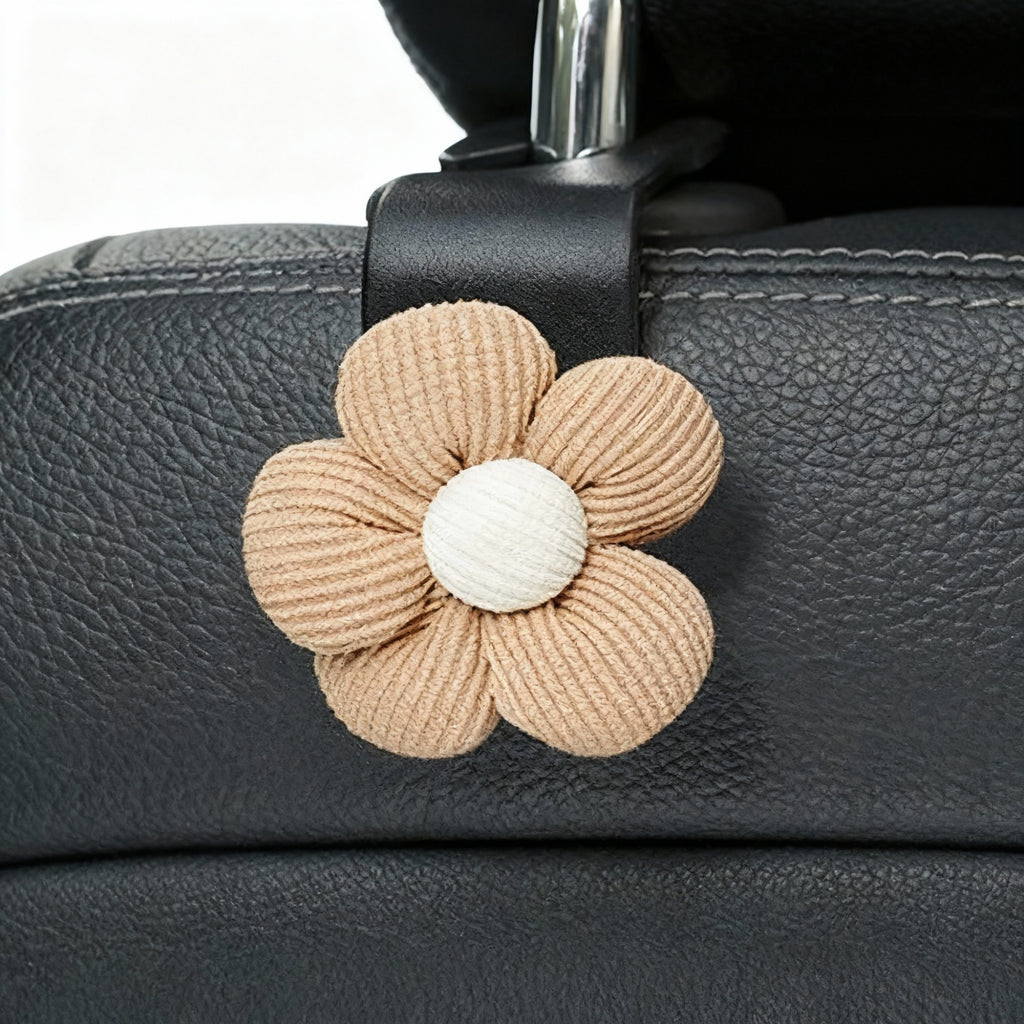 Anna-Kaci Flower Car Seat Headrest Hooks Set for Bag and Purse Hanging Organizer