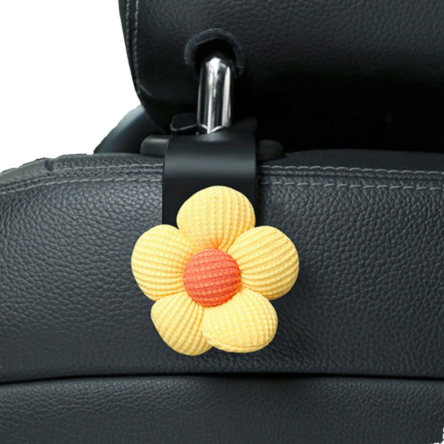 Anna-Kaci Flower Car Seat Headrest Hooks Set for Bag and Purse Hanging Organizer