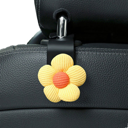 Anna-Kaci Flower Car Seat Headrest Hooks Set for Bag and Purse Hanging Organizer