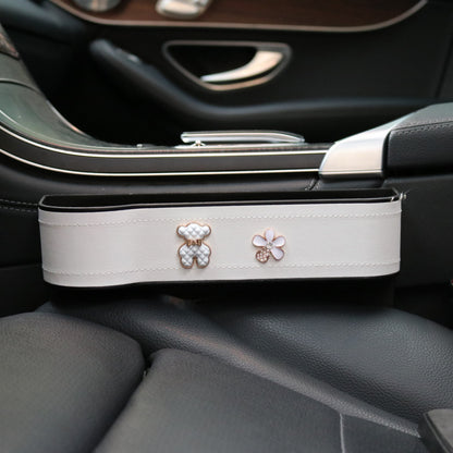 Anna-Kaci Car Seat Gap Organizer Storage Box for Console Side with Sleek Leather Finish