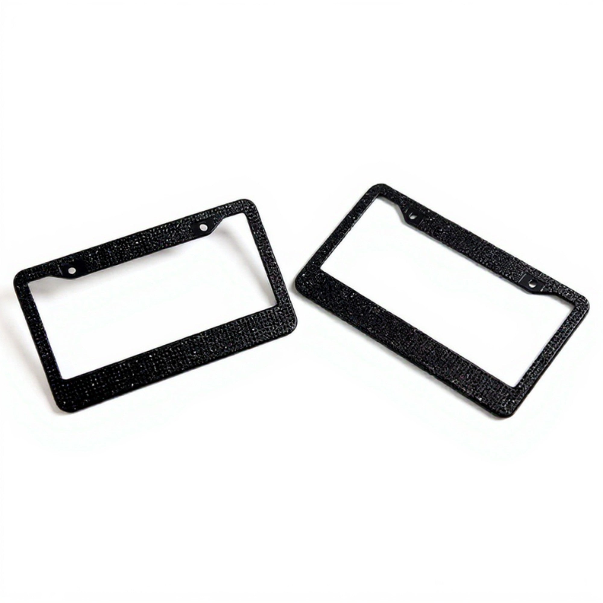 Anna-Kaci Rhinestone License Plate Frame Sparkling Crystal Metal Car Accessory 12x6.5in
