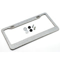Anna-Kaci Rhinestone License Plate Frame Sparkling Crystal Metal Car Accessory 12x6.5in
