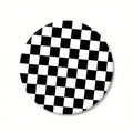 Anna-Kaci Checkered Car Cup Holder Coasters Anti-Slip Absorbent Mats Set of 2