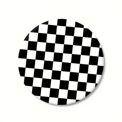 Anna-Kaci Checkered Car Cup Holder Coasters Anti-Slip Absorbent Mats Set of 2