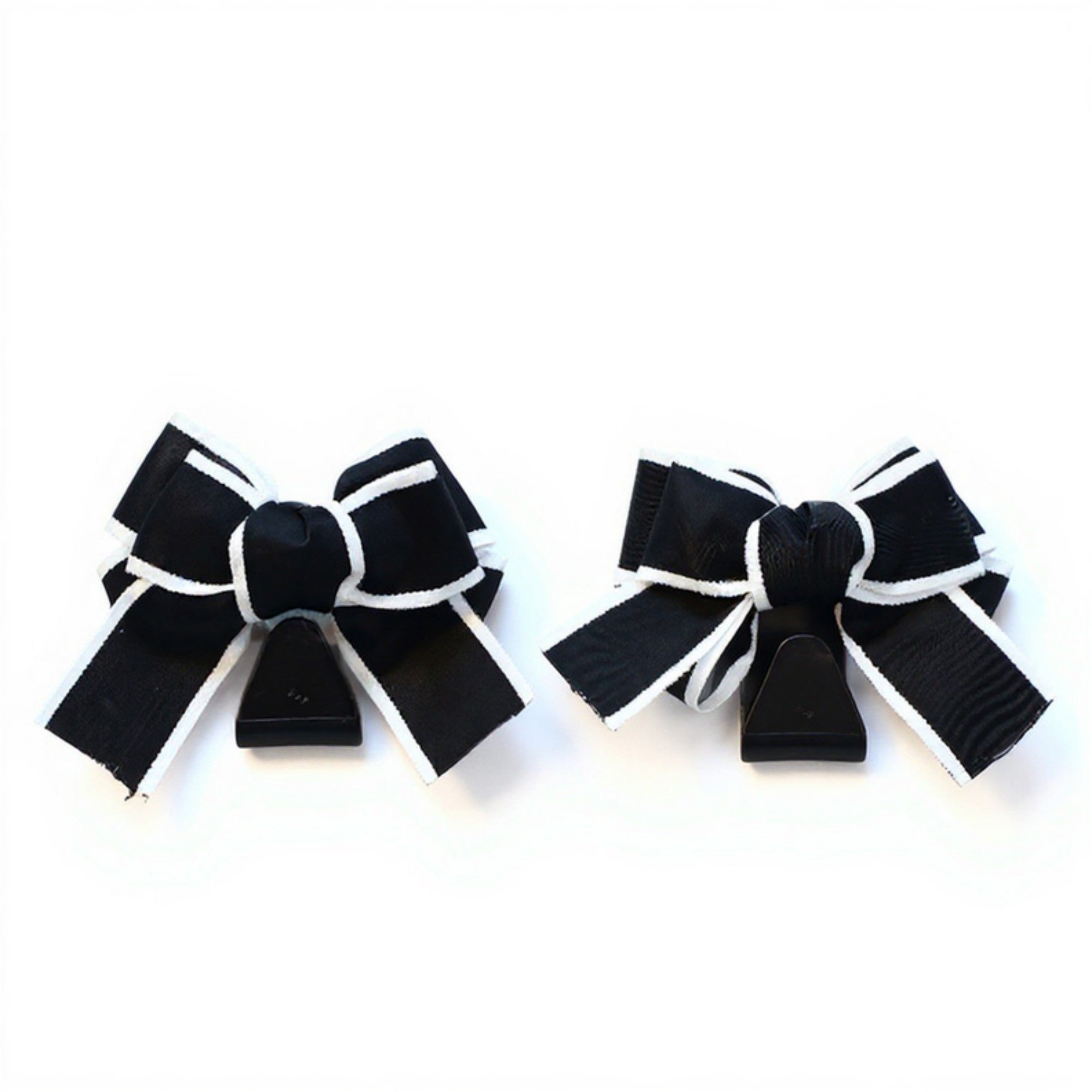 Anna-Kaci Decorative Ribbon Bow Car Headrest Hooks 2-Piece Set for Handbags and Accessories