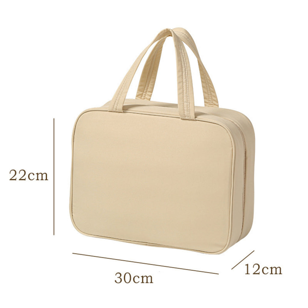 Anna-Kaci Hanging Toiletry Bag with Large Capacity and Transparent Mesh Compartments 12x8.5x4.5in