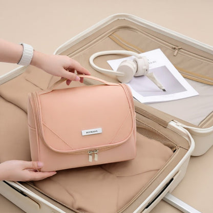 Anna-Kaci Hanging Toiletry Bag with Large Mesh Compartments and Built-In Hook Organizer