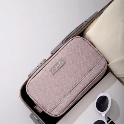 Anna-Kaci Compact Travel Toiletry Bag with Multiple Compartments and Carry Handle