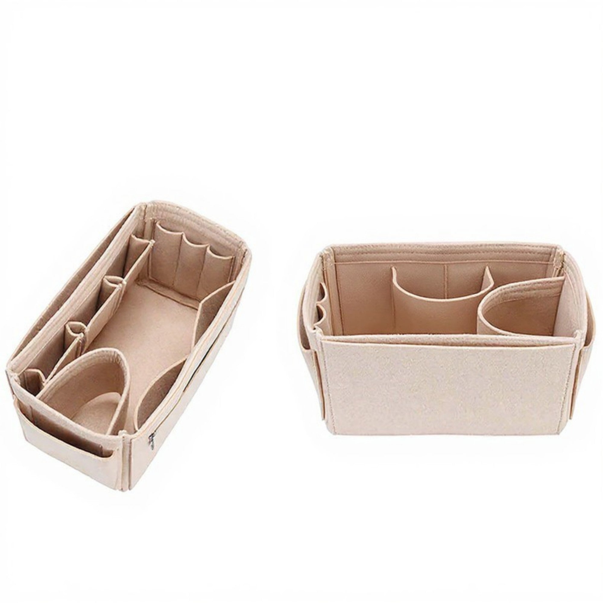 Anna-Kaci Felt Purse Organizer Insert with Multiple Pockets and Zipper Compartment