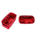 Anna-Kaci Felt Purse Organizer Insert with Multiple Pockets and Zipper Compartment