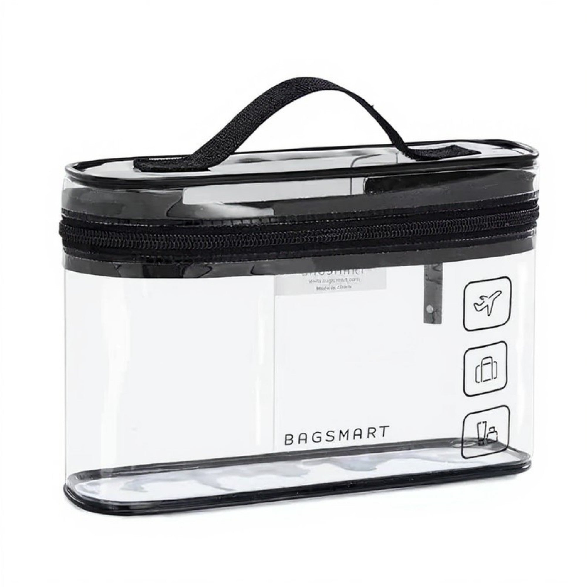 Anna-Kaci Clear Travel Toiletry Bag with 180¡ã Wide Opening and Waterproof PVC Design