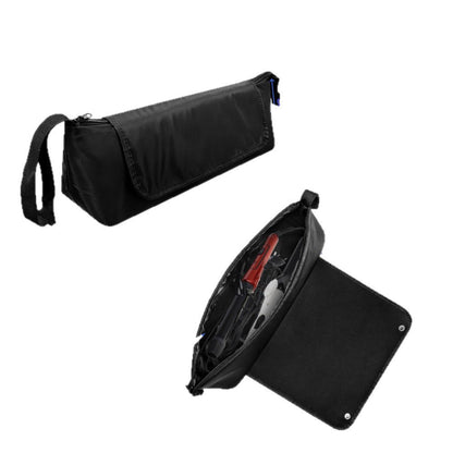 Anna-Kaci Hair Tool Organizer Bag with Heat-Resistant Mat and Multi-Pocket Storage Design