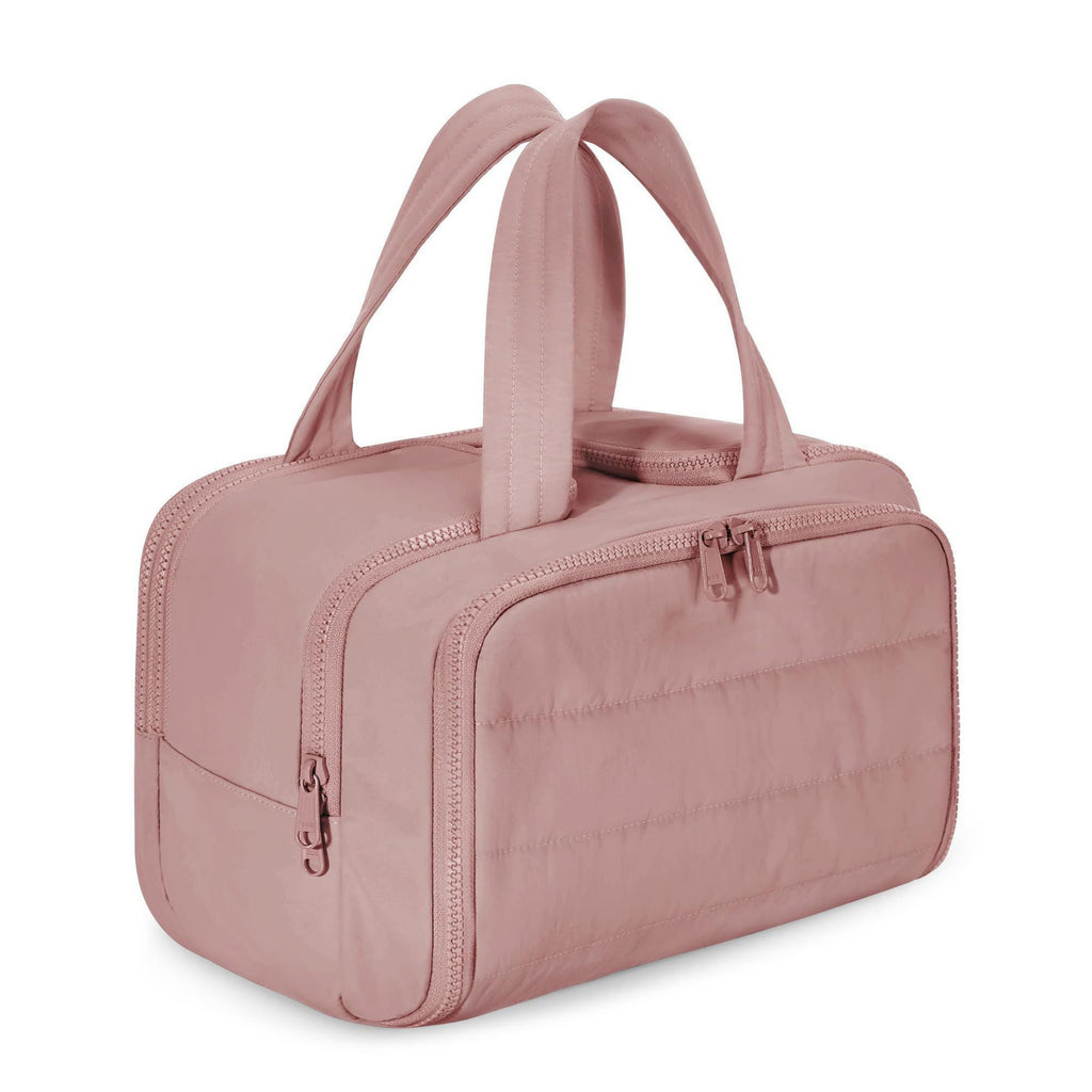 Anna-Kaci Large Capacity Makeup and Toiletry Bag with Wide-Mouth Opening and Travel Organizer Compartments 12x8.3x7.3in