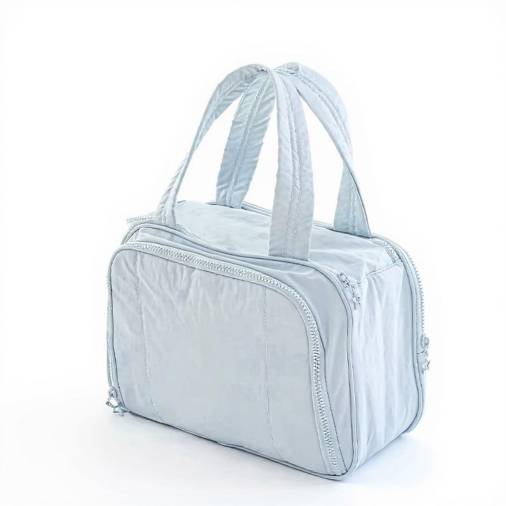 Anna-Kaci Makeup Brush Storage Bag with Zipper Compartments and Carry Handle