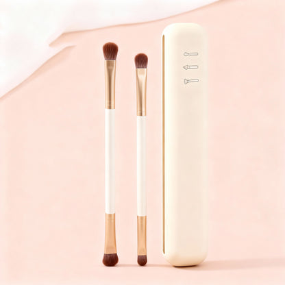 Anna-Kaci 2-Piece Silicone Makeup Brush Holder Travel-Friendly Protective Case